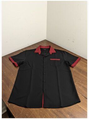 Men's Short Sleeve Button Down Shirt Wrinkle Free Dress Shirt Plaid Collar